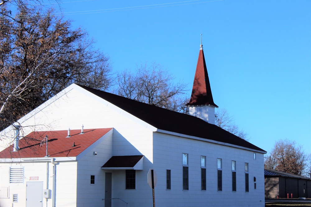 Chapel buildings at Fort McCoy