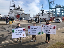 Coast Guard Cutter Tampa crewmembers return home following 57-day Caribbean patrol