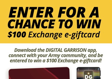 Winning on the Go! Army Community Can Download Digital Garrison App for Chance to Win Exchange Gift Cards