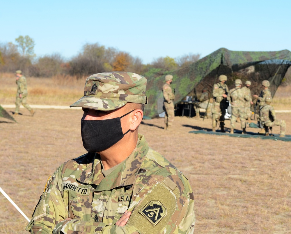 US Army North CSM visits Fort Hood Soldiers during competition