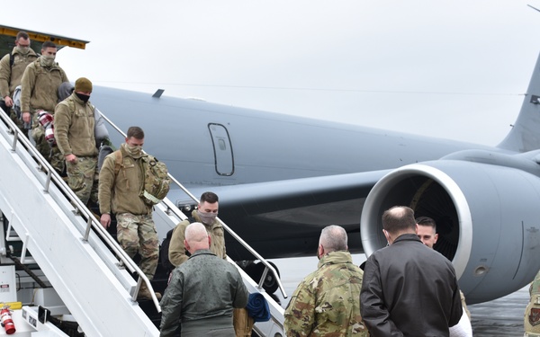914TH AIRMEN RETURN HOME FROM FIRST KC-135 MISSION DEPLOYMENT