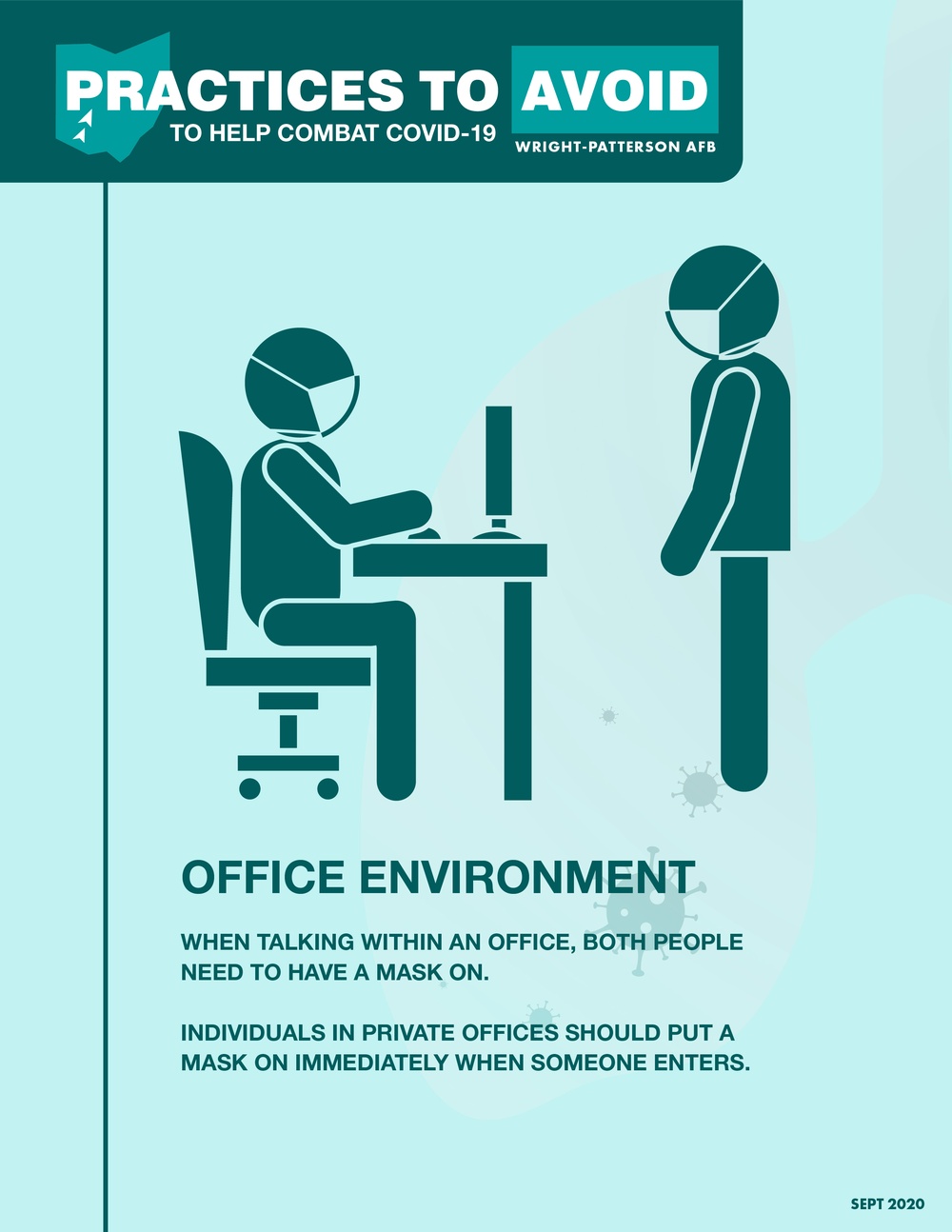 Practices to Avoid with COVID Poster 4