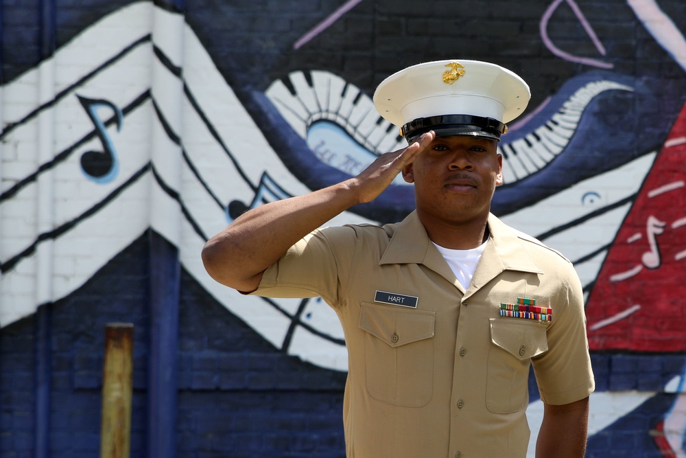 Marine Recruiter returns home