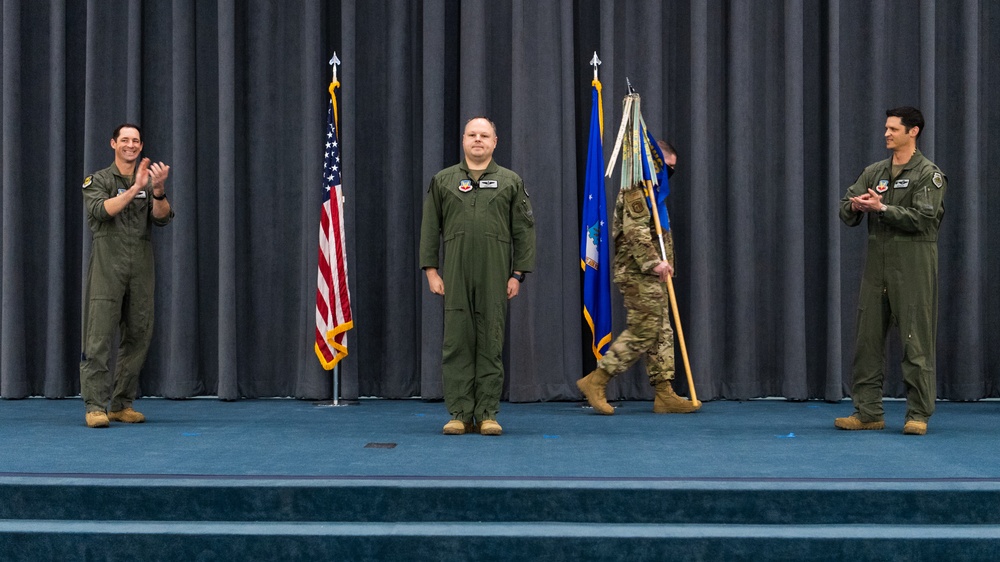 340th Weapons Squadron change of command ceremony