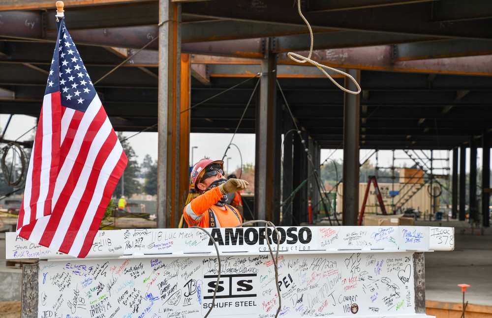 Sacramento District tops off clinic steel in ceremony