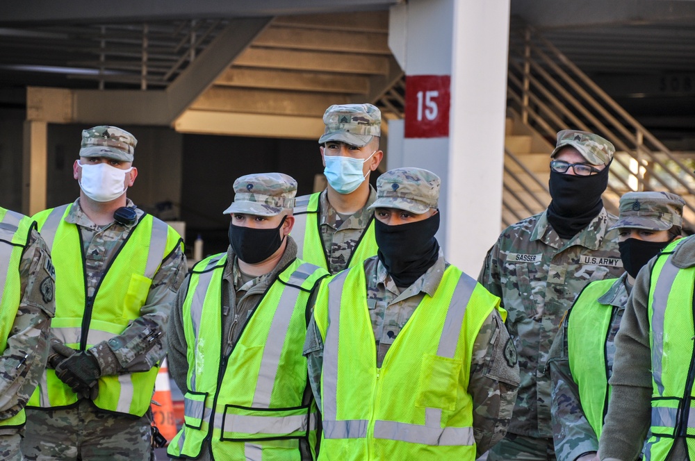 Nevada Guard leadership meets with Troops during COVID-19 operations