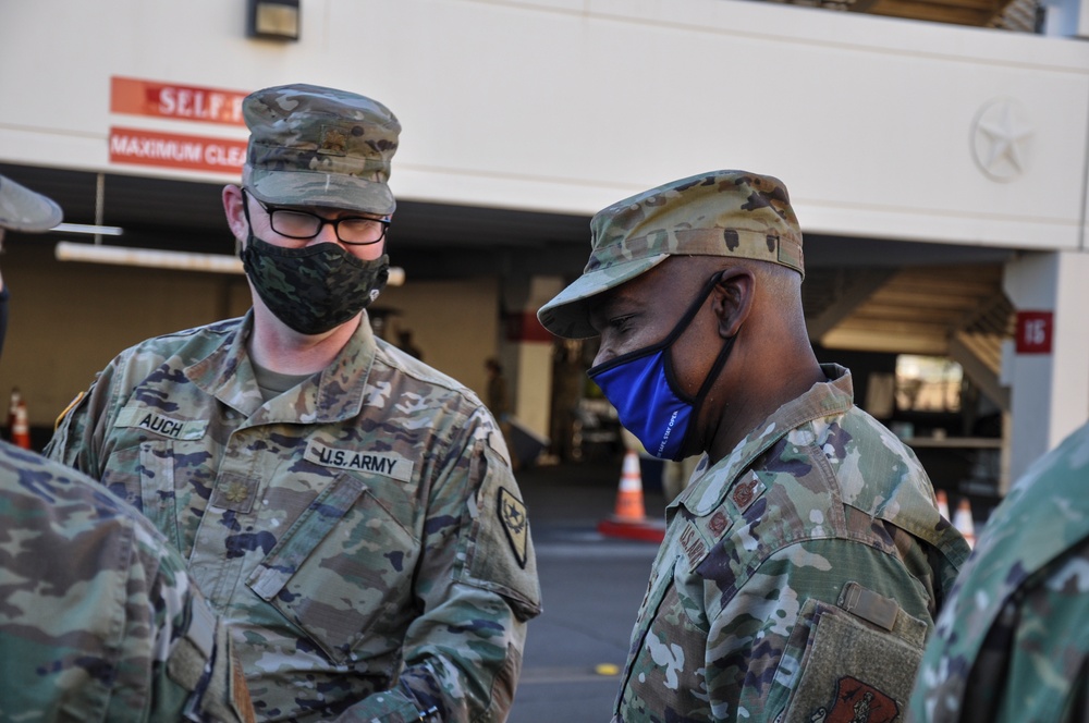 Nevada Guard leadership meets with Troops during COVID-19 operations