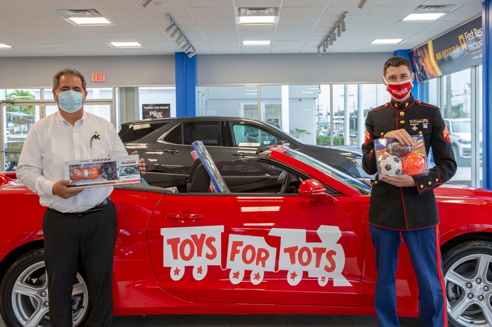 MCB Camp Blaz 2020 Toys for Tots toy collection