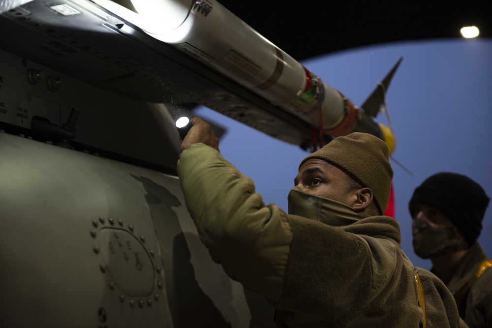 48th FW conducts live missile fire