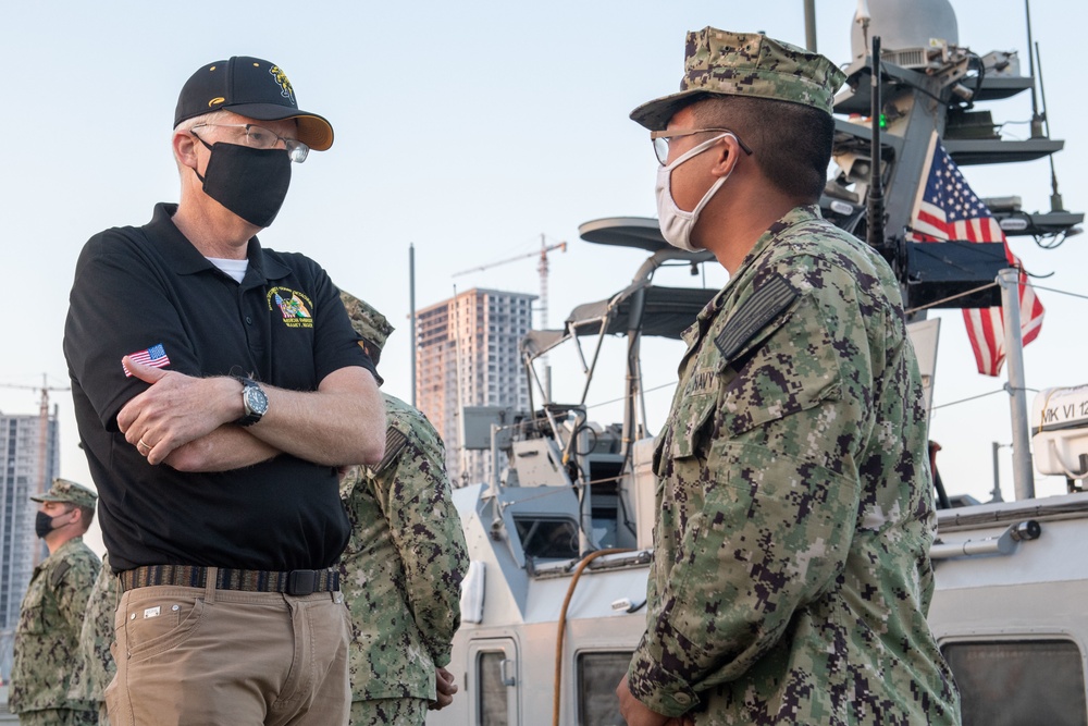 Acting Secretary of Defense Views Mark VI Patrol Boats