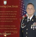 Command Sgt. Maj. Brian Bertazon, Command Sergeant Major, Military Intelligence Readiness Command Holiday Message