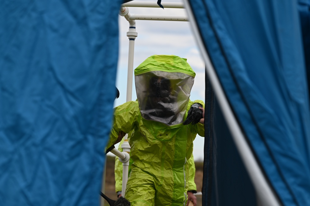 Reserve Citizen Airmen conduct HazMat exercise