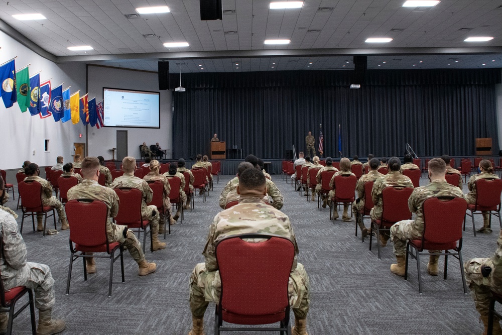307th Bomb Wing commander hosts four town halls