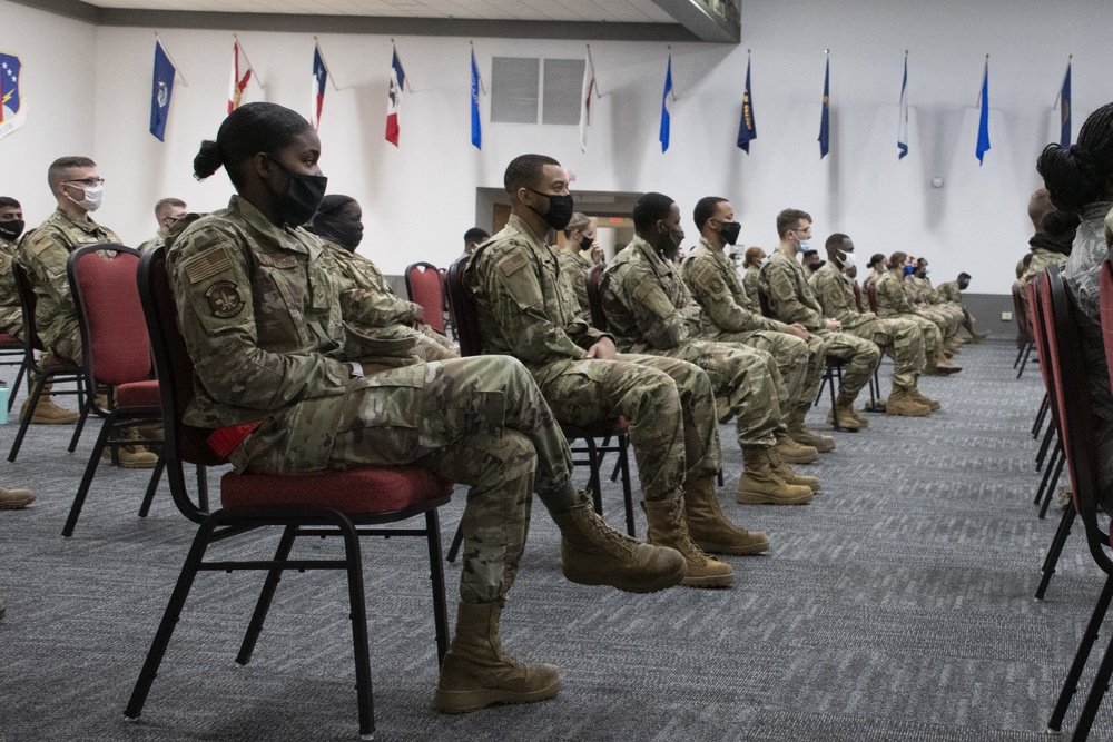 307th Bomb Wing commander hosts four town halls