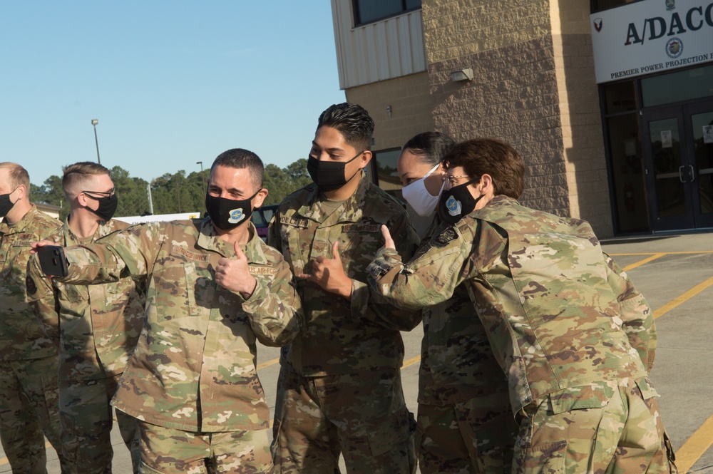 AMC Commander Gen. Van Ovost visits Team Pope