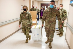Oklahoma National Guard assist in COVID vaccine distribution