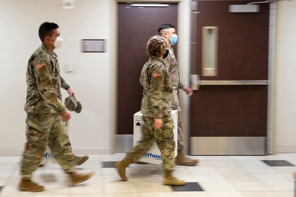 Oklahoma National Guard assist in COVID vaccine distribution