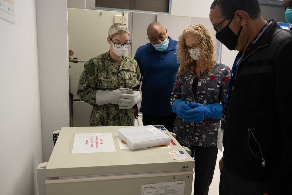 Naval Hospital Pensacola Laboratory Recieves COVID-19 Vaccine
