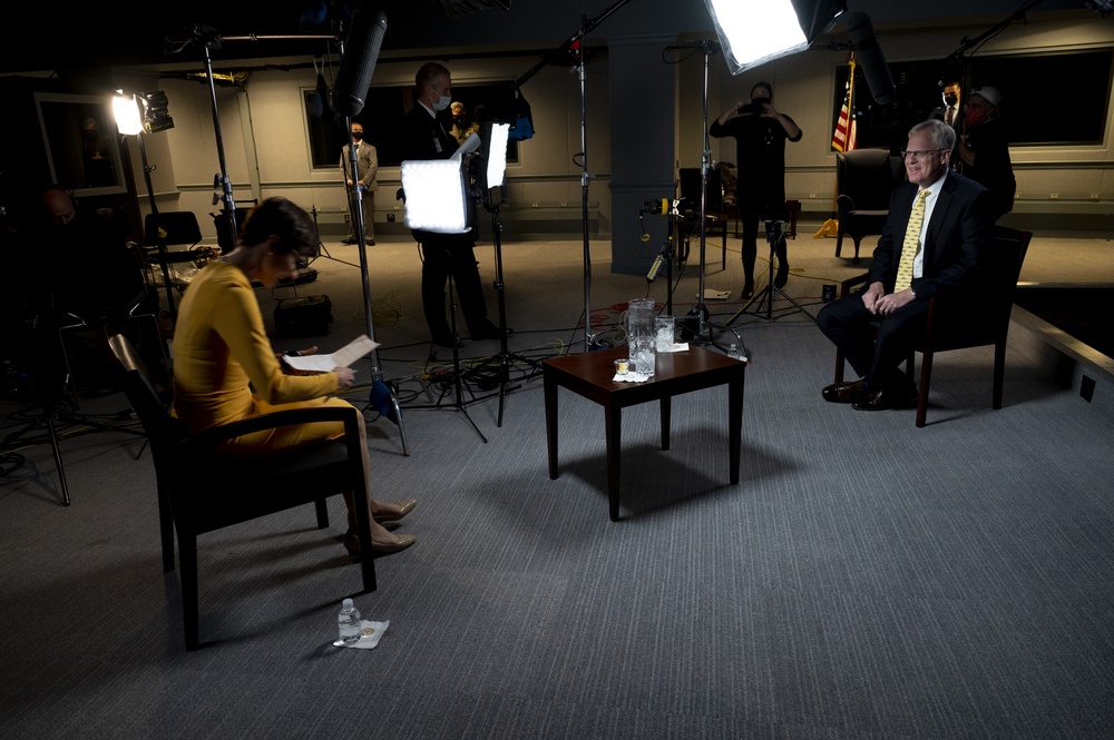 Acting Defense Secretary Interviewed on CBS News