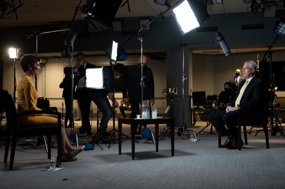Acting Defense Secretary Interviewed on CBS News