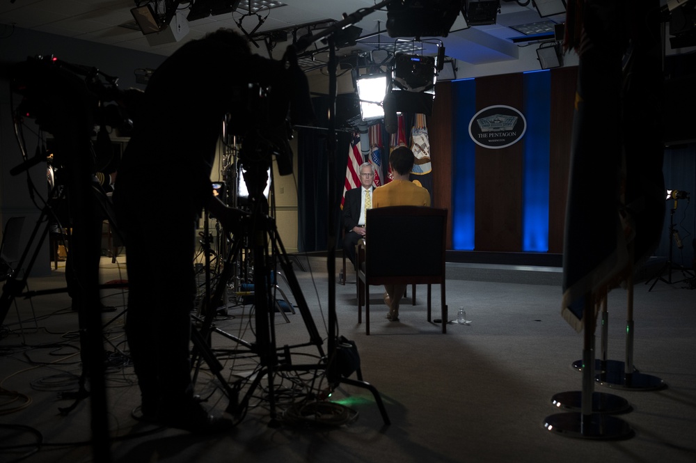 Acting Defense Secretary Interviewed on CBS News