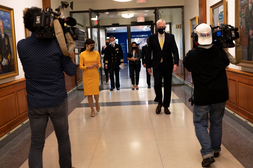 Acting Defense Secretary Interviewed on CBS News