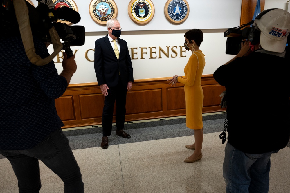 Acting Defense Secretary Interviewed on CBS News