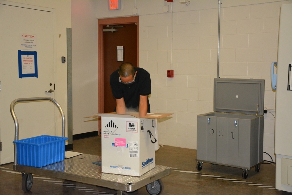 Tripler opens first shipment of COVID-19 vaccines.