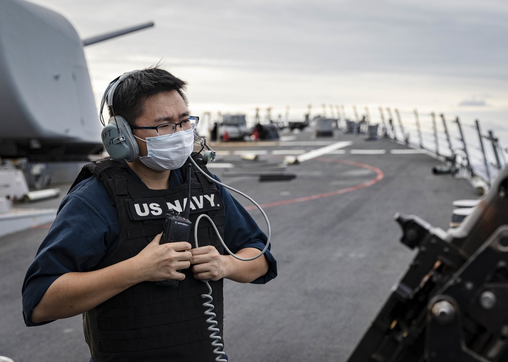 Live-fire Gunnery Exercise aboard McCain