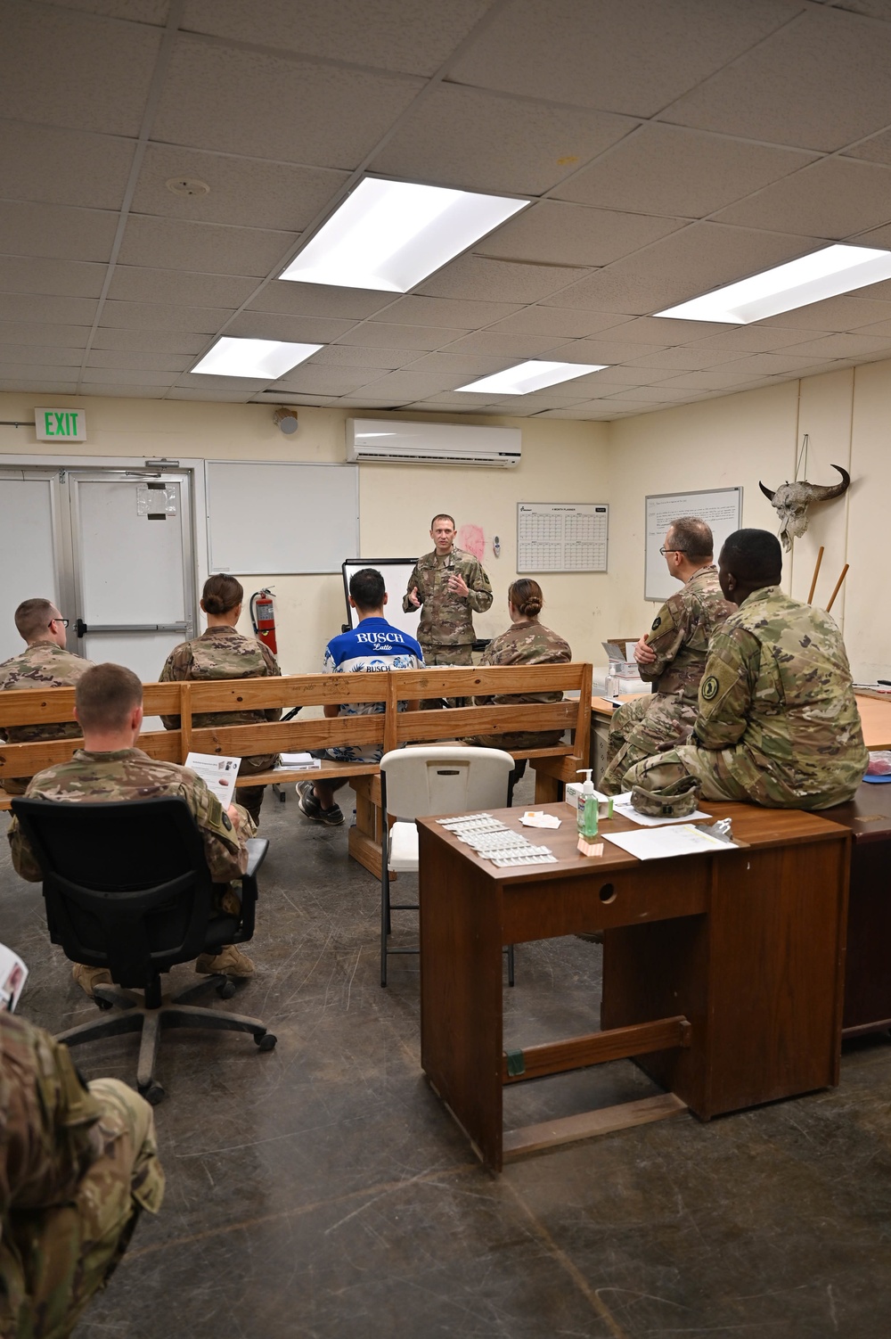 CJTF-HOA surgeon trains Soldiers on Battlefield Acupuncture
