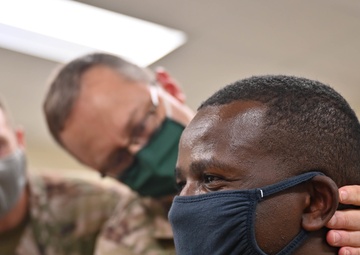 CJTF-HOA surgeon trains Soldiers on Battlefield Acupuncture
