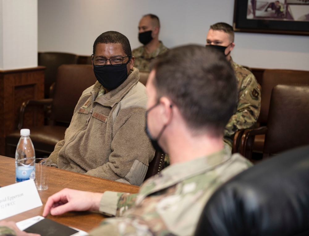 52nd FW Airmen impress Third Air Force commander, command chief