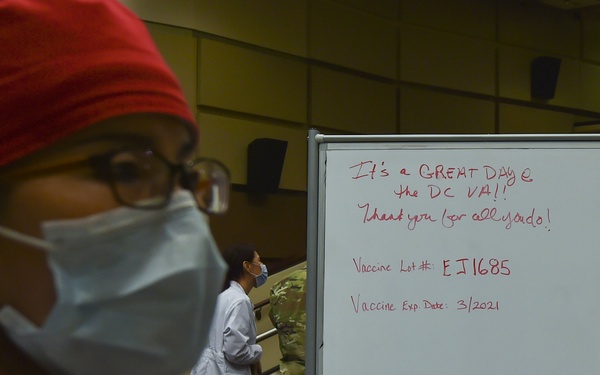 COVID-19 vaccine administered at Washington, DC VA