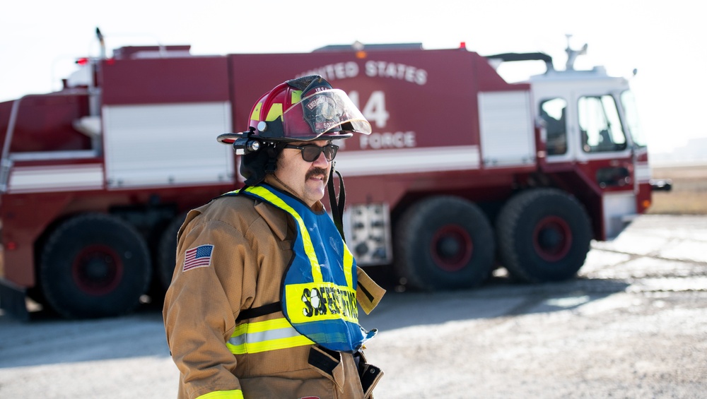 JBSA firefighters conduct semi-annual aircraft rescue, firefighting training