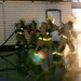 Firedogs douse burning interiors