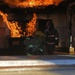 Firedogs douse burning interiors