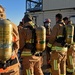 Firedogs douse burning interiors