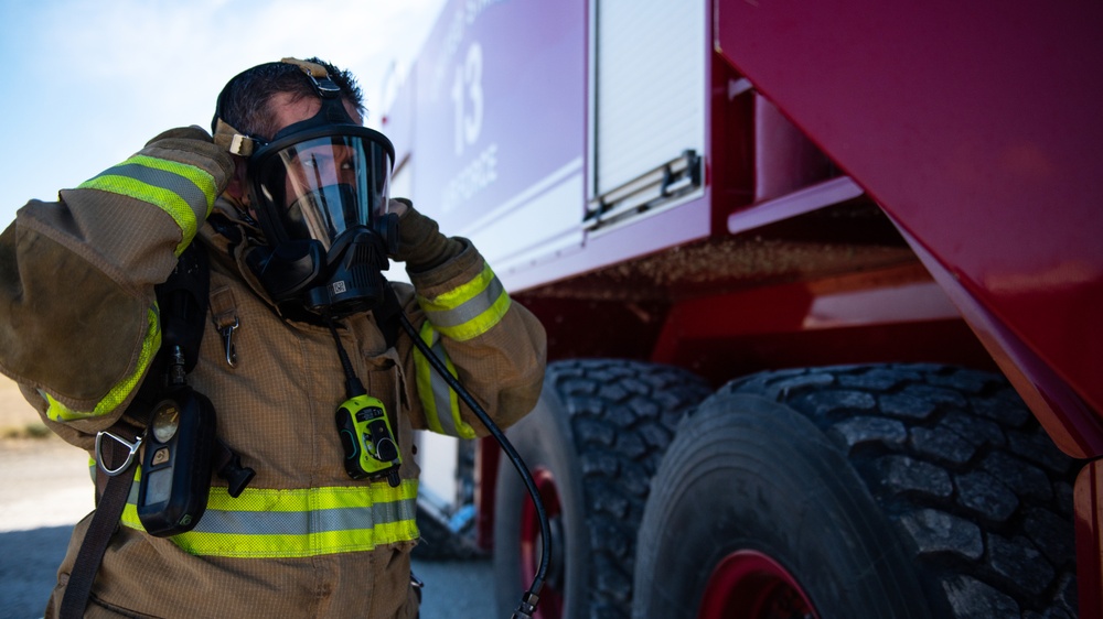 JBSA firefighters conduct semi-annual aircraft rescue, firefighting training