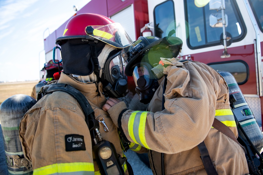 JBSA firefighters conduct semi-annual aircraft rescue, firefighting training