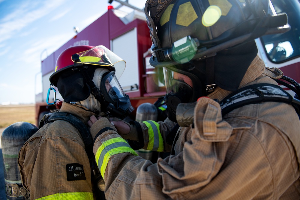 JBSA firefighters conduct semi-annual aircraft rescue, firefighting training