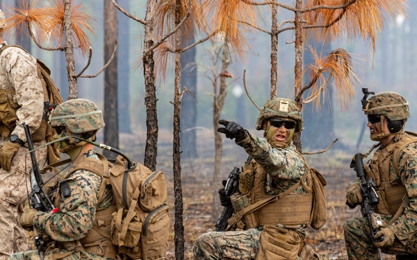 3rd Battalion, 6th Marine Regiment conducts live-fire training on Camp Lejeune’s improved G-36 Company Assault Range