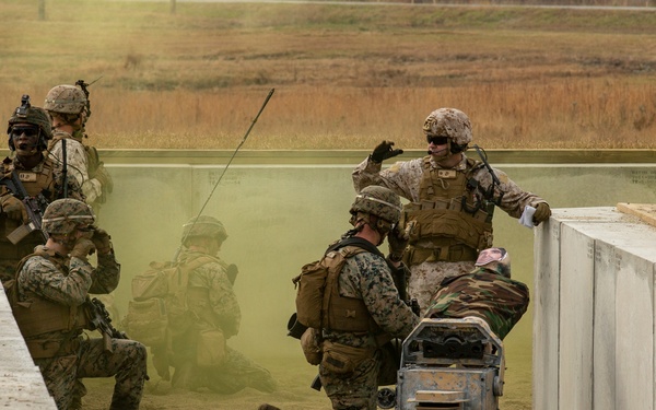 3rd Battalion, 6th Marine Regiment conducts live-fire training on Camp Lejeune’s improved G-36 Company Assault Range