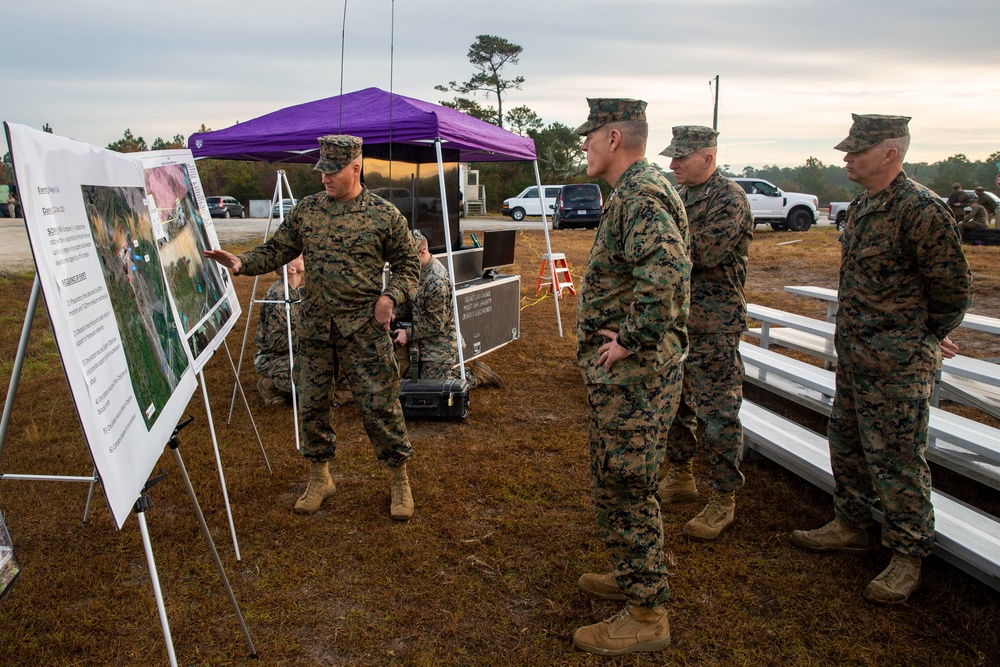 3rd Battalion, 6th Marine Regiment conducts live-fire training on Camp Lejeune’s improved G-36 Company Assault Range