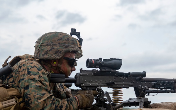 3rd Battalion, 6th Marine Regiment conducts live-fire training on Camp Lejeune’s improved G-36 Company Assault Range