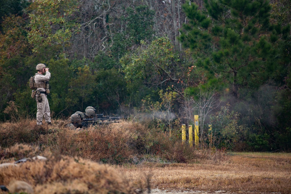 2nd Marine Division Marines test capabilities at Camp Lejeune’s new Company Assault Range