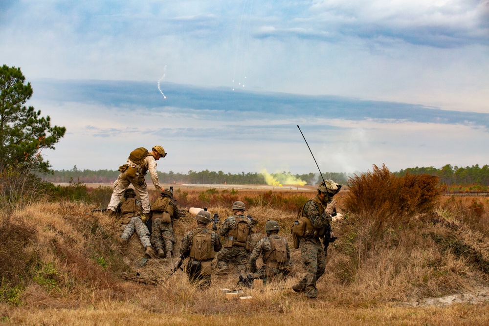 2nd Marine Division Marines test capabilities at Camp Lejeune’s new Company Assault Range