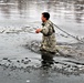 Soldiers participate in cold-water immersion event during CWOC training at Fort McCoy