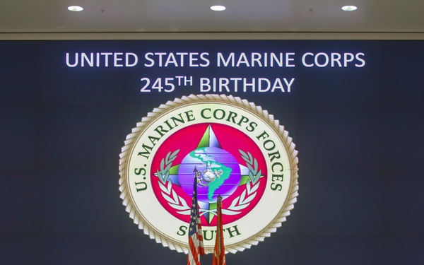 US Marine Corps Forces South honor the Corps’ 245th birthday with a cake cutting ceremony