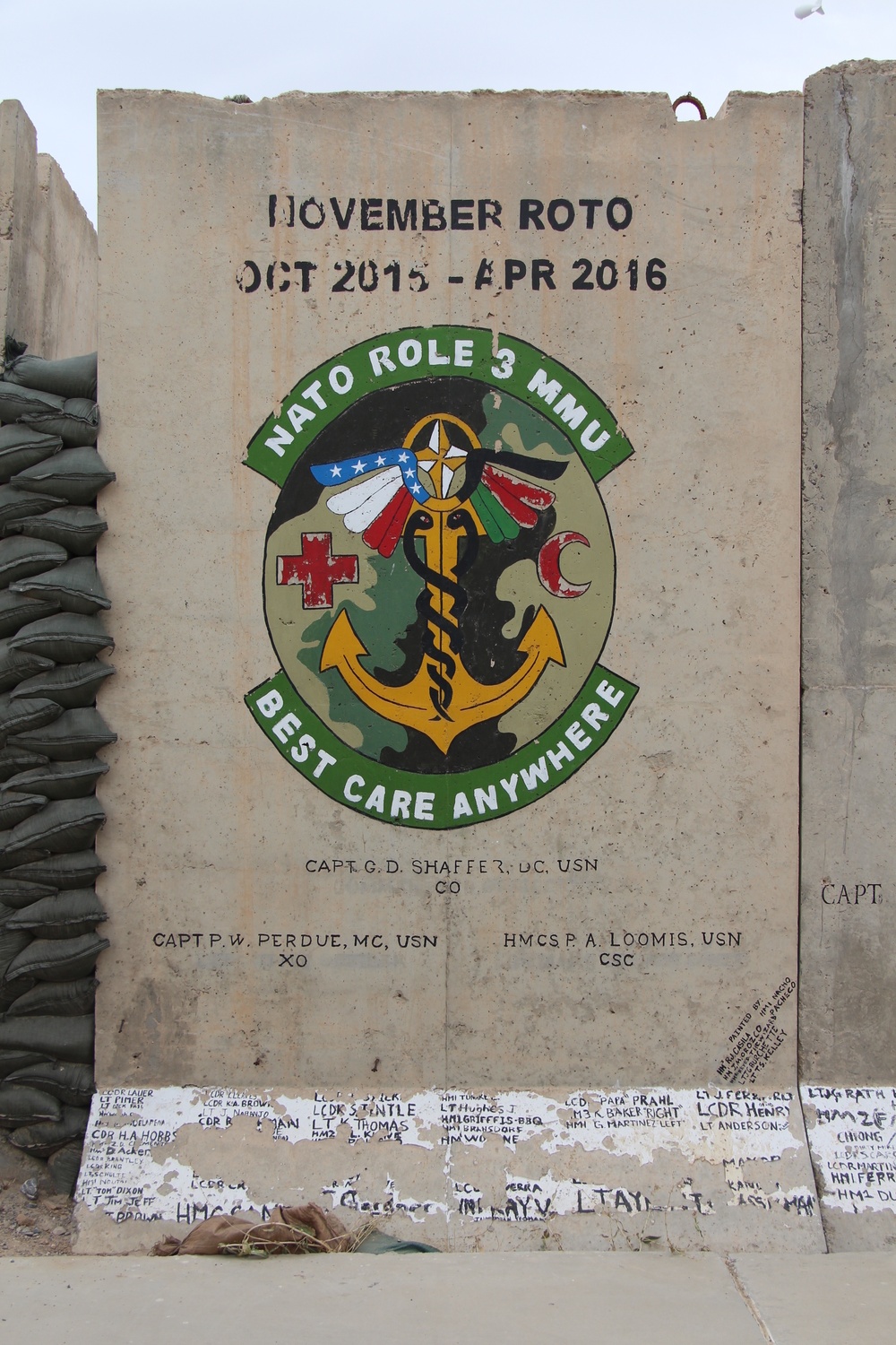 NATO Role 3 Multinational Medical Unit (MMU) Legacy Walls