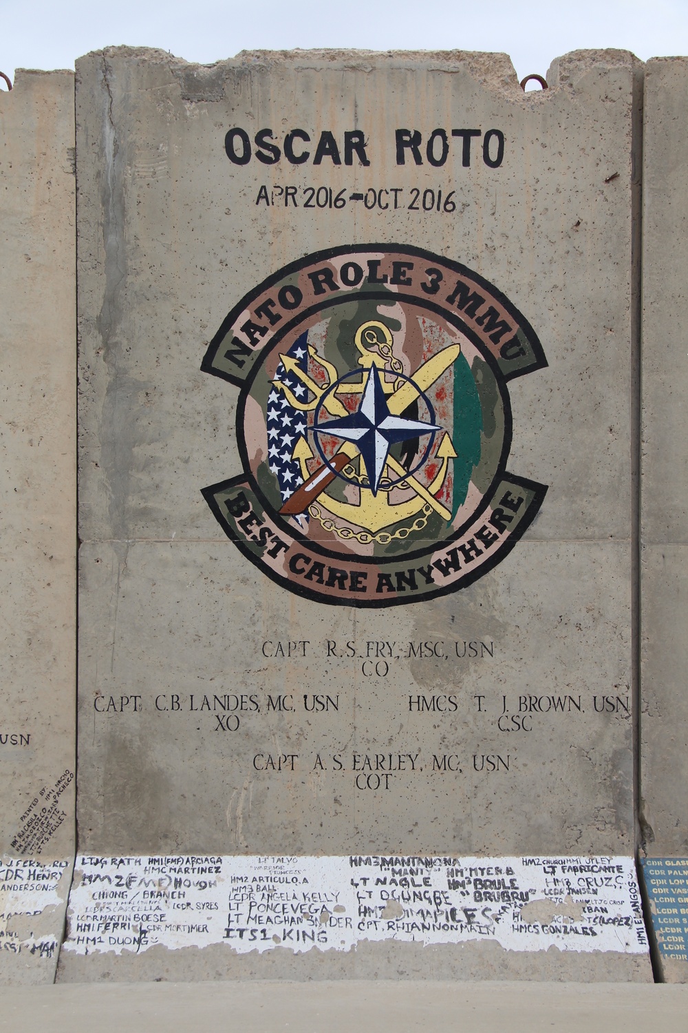 NATO Role 3 Multinational Medical Unit (MMU) Legacy Walls